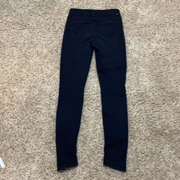Mother Denim The Looker Mid-Rise Skinny Jeans in Not Guilty Black Size 25 - Picture 9 of 15